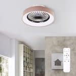 Plafonjera sa stropnim ventilatorom s daljinskim vanjskog ruba smeđe boje od platna