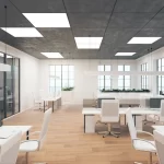 led panel 600x600 40w u prostoru