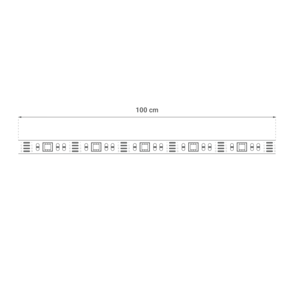 RGB LED TRAKA 1M USB S KONTROLEROM 7,2W/M - Slika 9