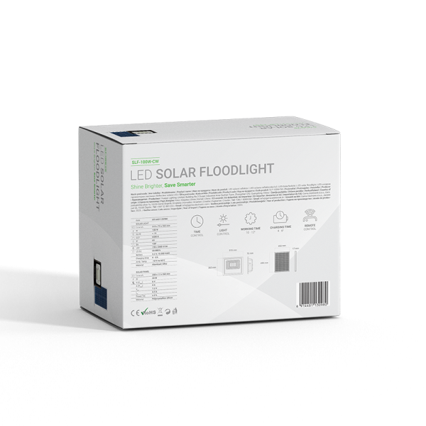 Solarni led reflektor 100w 6000k - Slika 6