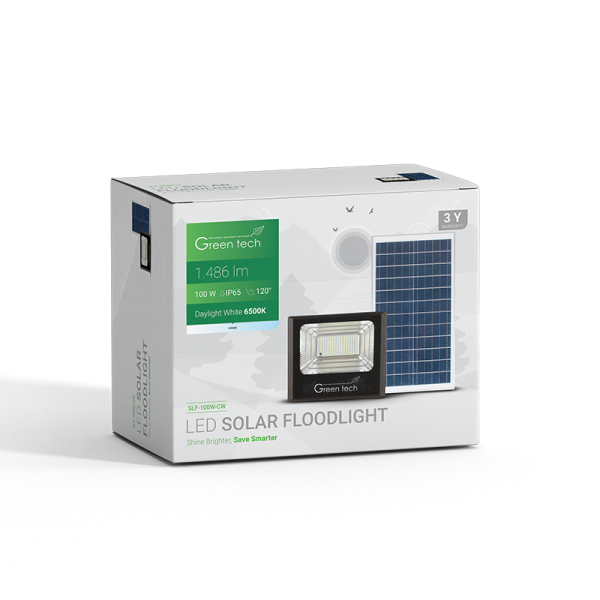 Solarni led reflektor 100w 6000k - Slika 5