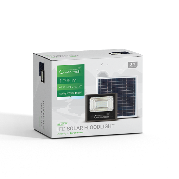 Solarni led reflektor 60w 6000k - Slika 5